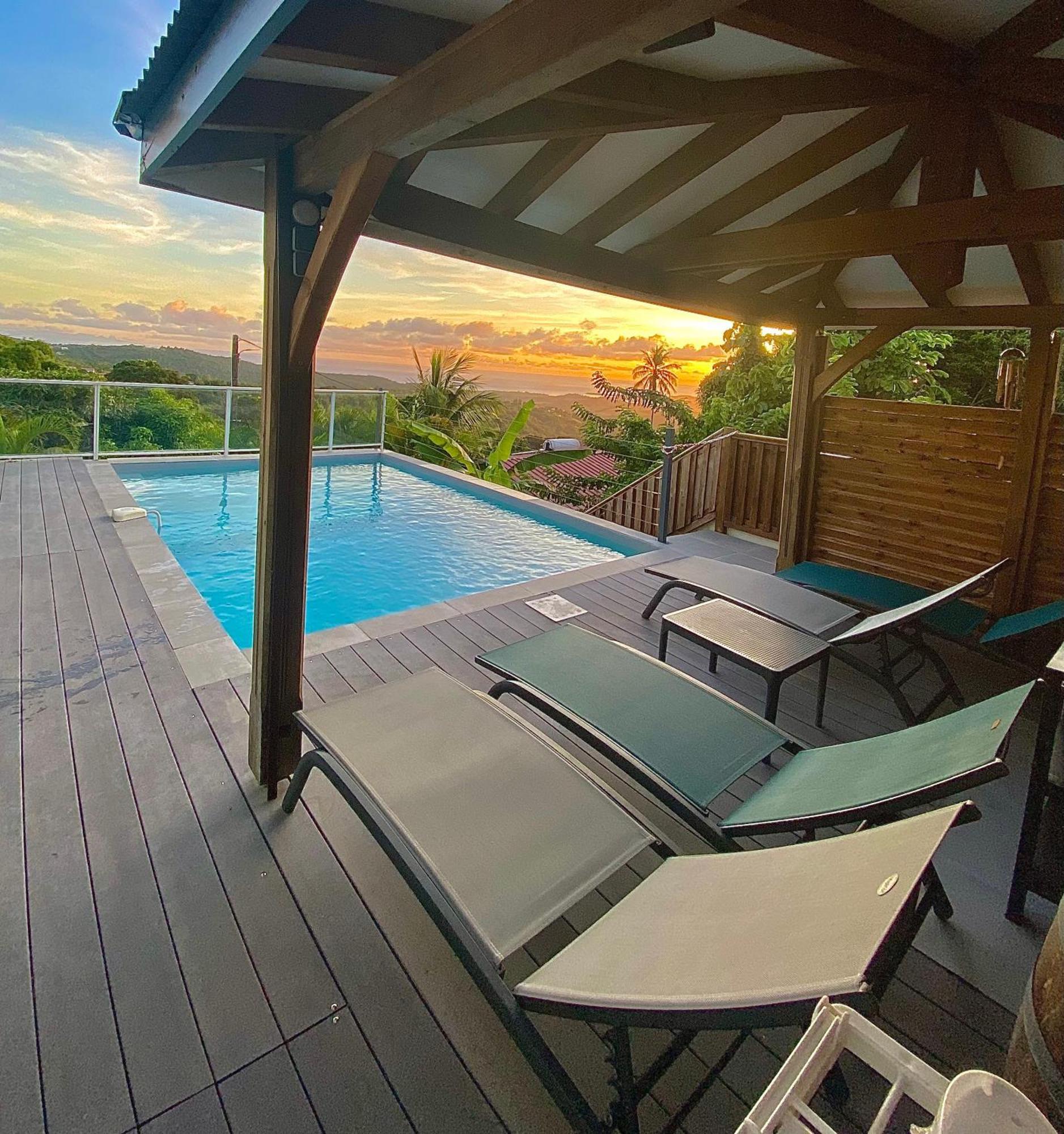 Les Villas Pameyaque 2 F2 Avec 1 Piscine Et 1 F3 Avec 1 Piscine, Superbe Vue Sur La Mer Riviere-Salee Exteriör bild